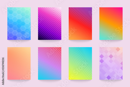 Minimal vector abstract cover notebook design. Planner and diary bright and pastel cover for print. Abstract design for copybook brochures and school books. Notebook, brochure, magazine template