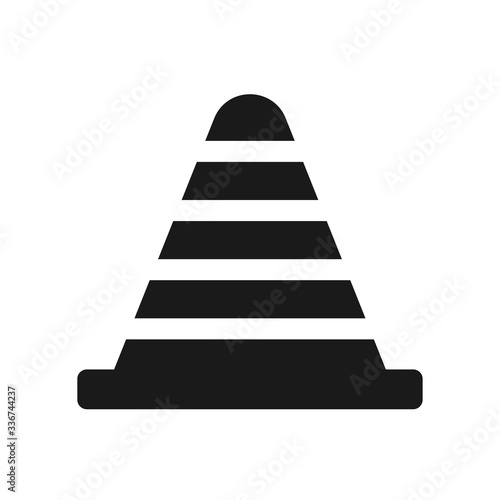 cone vector icon  traffic cone icon vector logo template