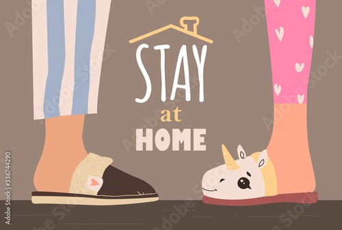 stay at home awareness social media campaign and coronavirus prevention