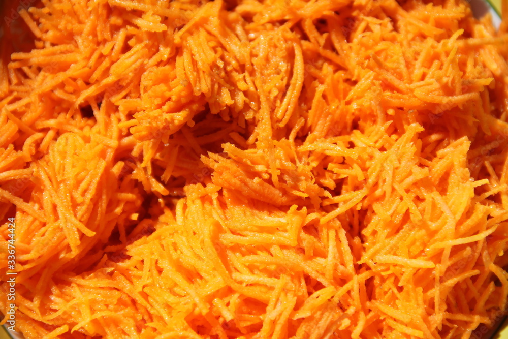 Orange fresh grated carrots salad Orange fresh grated carrots salad