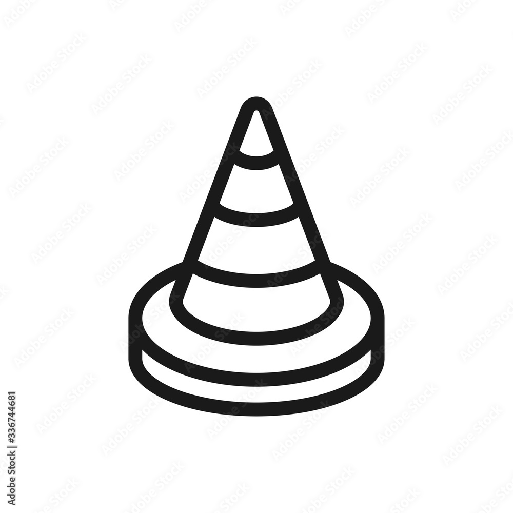 cone vector icon, traffic cone icon vector logo template cone vector icon, traffic cone icon vector logo template