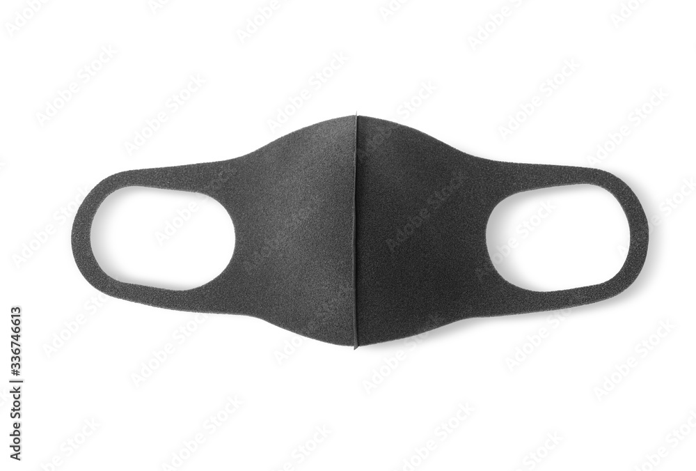 Safety medical breathing masks. Dust protection respirator. inside and outside pollution protect face masking. Industrial safety N95 on blue background Safety medical breathing masks. Dust protection respirator. inside and outside pollution protect face masking. Industrial safety N95 on blue background