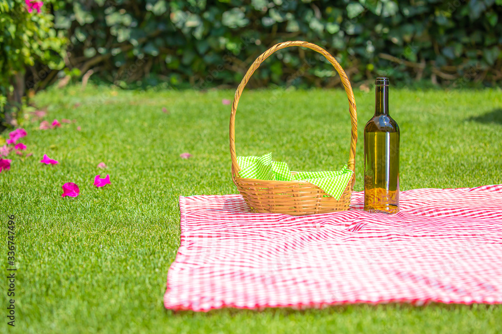 Pic nic con canasta y vino Pic nic con canasta y vino