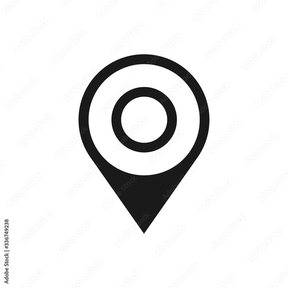 map pin icon vector logo template, locator icon map pin icon vector logo template, locator icon