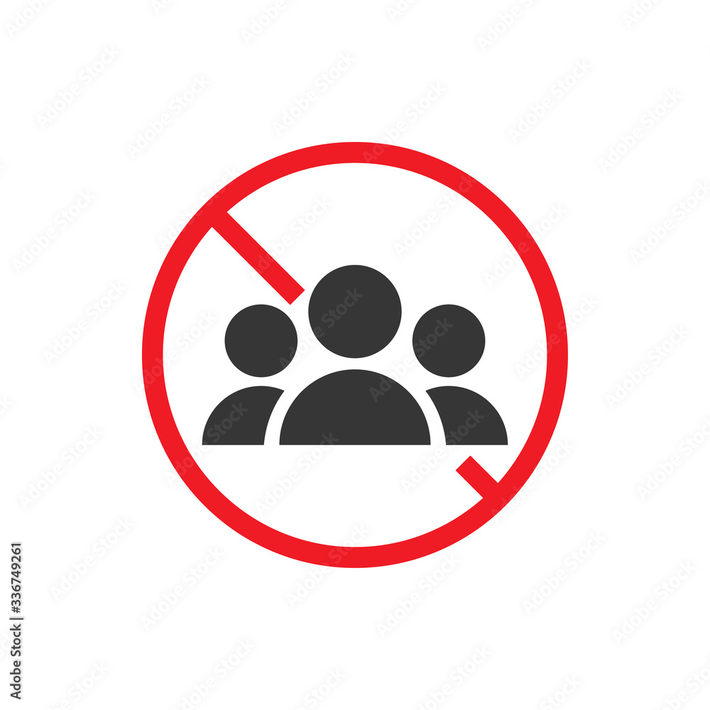 Social Distancing Icon Vector Illustration Social Distancing Icon Vector Illustration