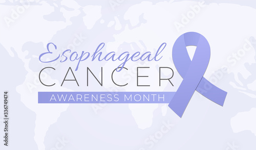 Esophageal Cancer Awareness Month Background Illustration