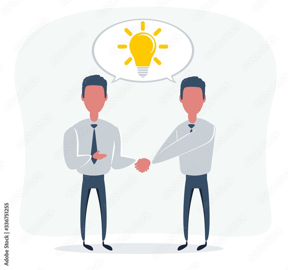 creative concept icon handshake for business and finance. idea, team,best deal, teame work. Flat vector design creative concept icon handshake for business and finance. idea, team,best deal, teame work. Flat vector design