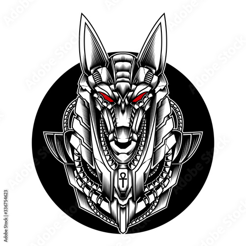 anubis doodle ornament