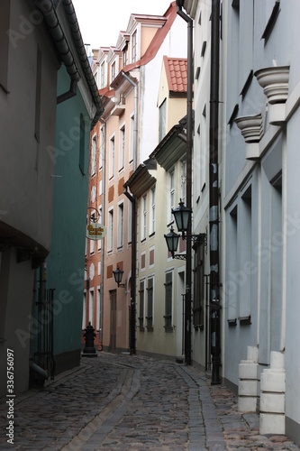 narrow street in old 