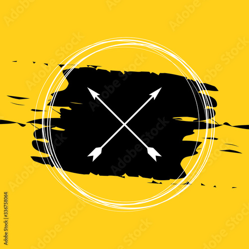 Cross Arrow Bow Icon Vector Illustration Eps10