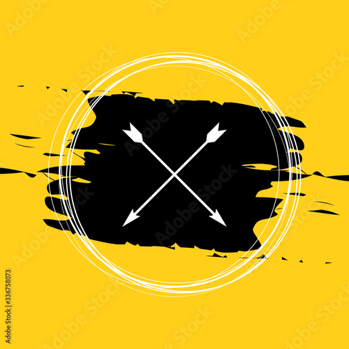 Cross Arrow Bow Icon Vector Illustration Eps10