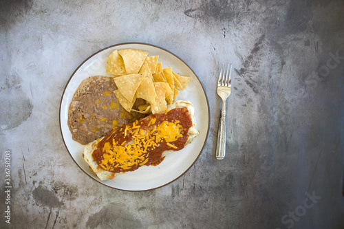 Burrito with Refried Beans ...