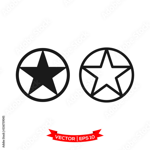 star icon in trendy flat style, star symbol
