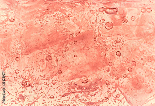 Close up of bubbles in liquid