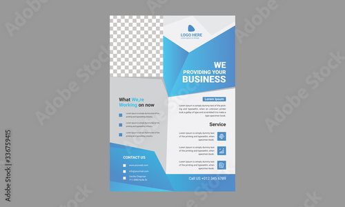 Brochure design, cover modern layout, annual report, poster, flyer in A4 with colorful triangles