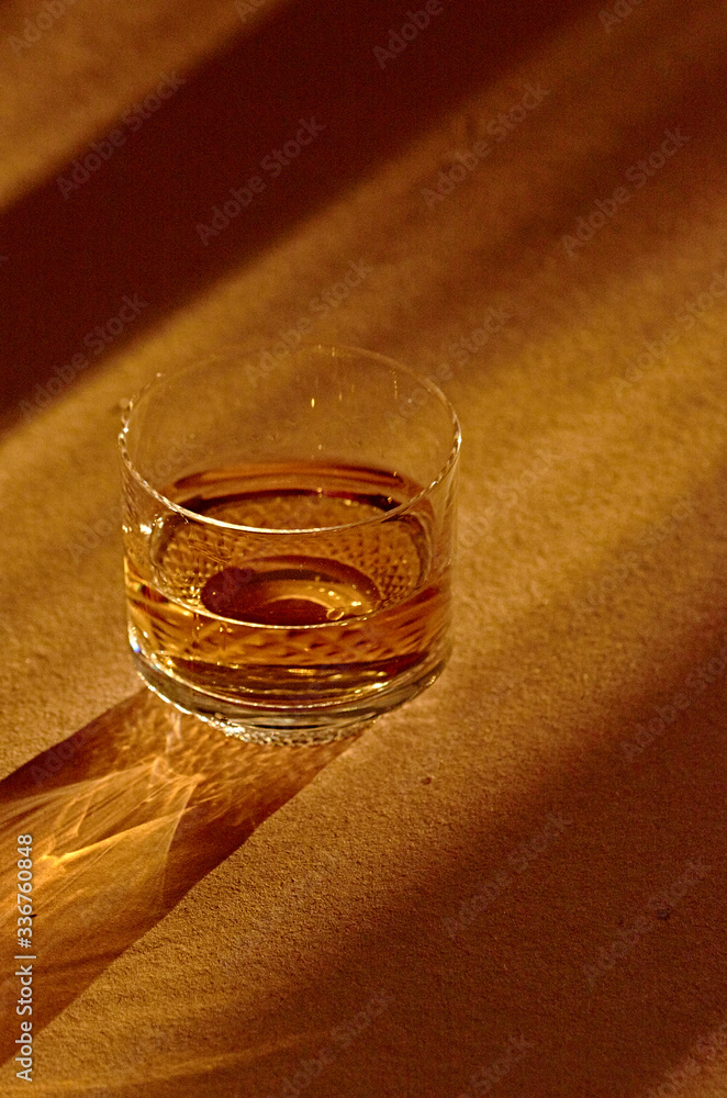 Close up of whiskey in glass Close up of whiskey in glass