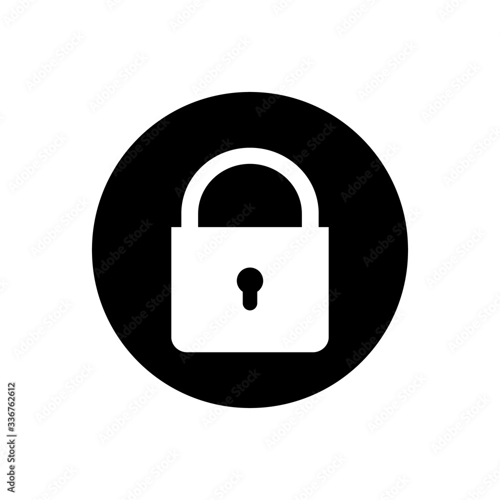 Security Lock Button Icon. Editable Vector EPS Symbol Illustration. Security Lock Button Icon. Editable Vector EPS Symbol Illustration.