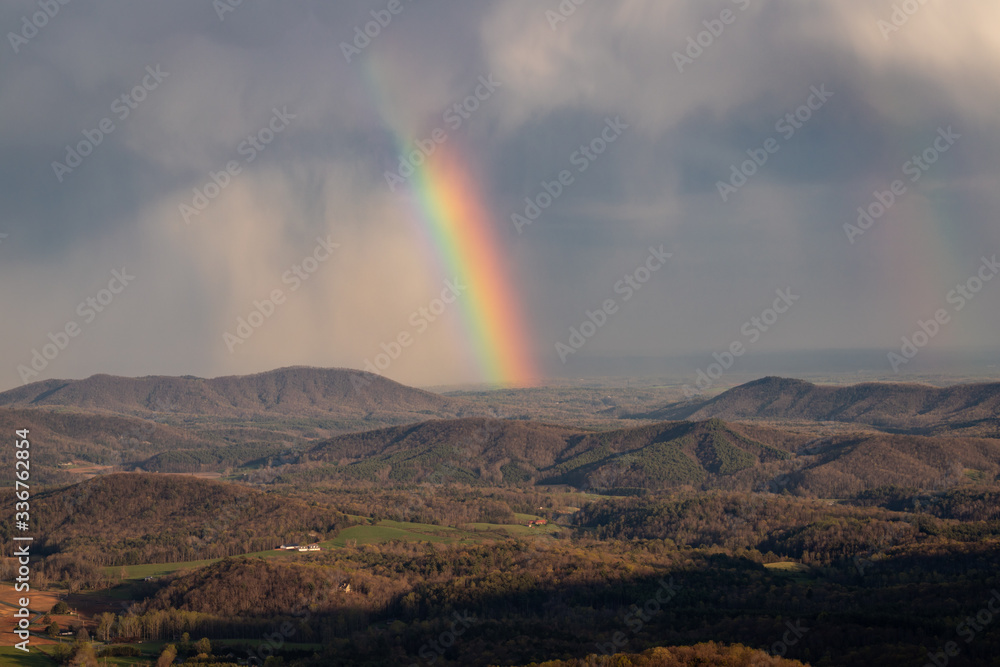 Rainbow Seen from the Blue Ridge Parkway in Northwestern North Carolina Rainbow Seen from the Blue Ridge Parkway in Northwestern North Carolina