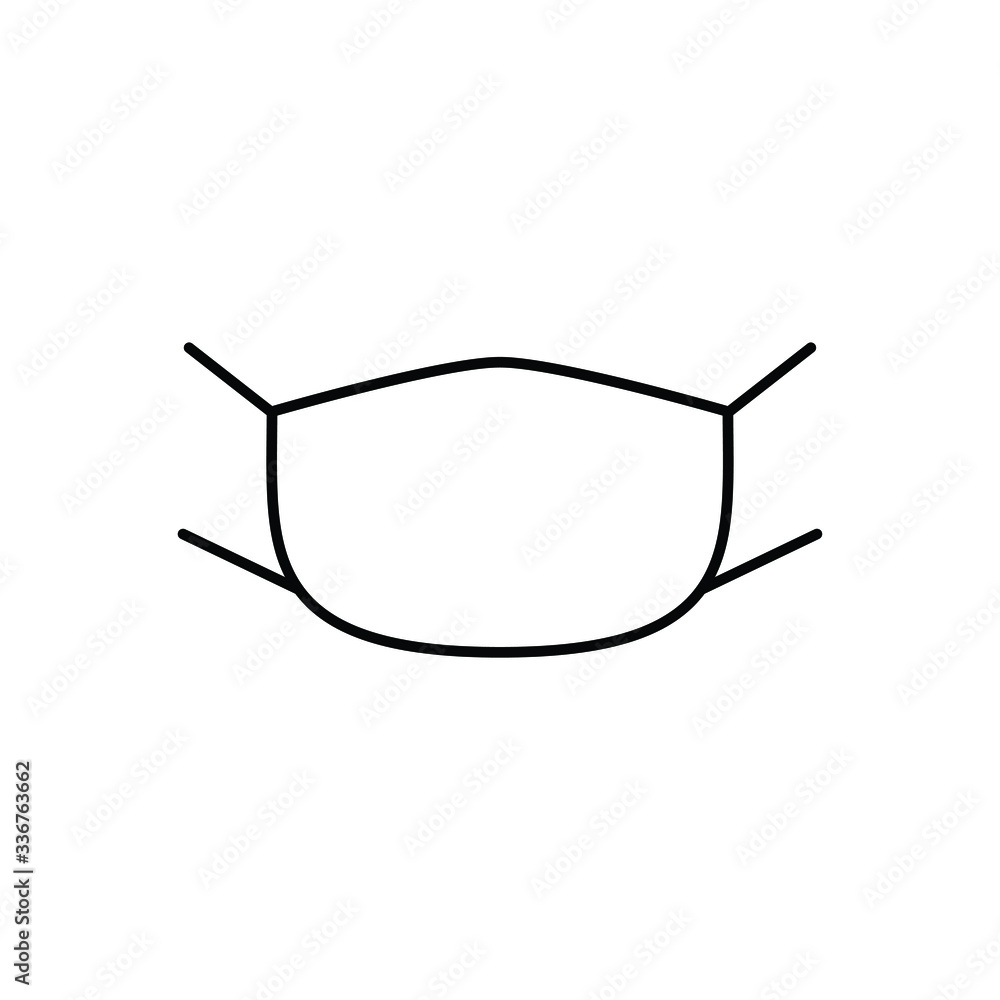 Fotografie mask icon. protective mask. corona virus
