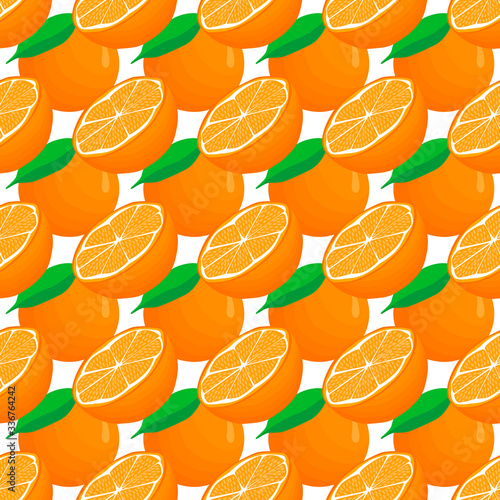 Illustration on theme big colored seamless orange