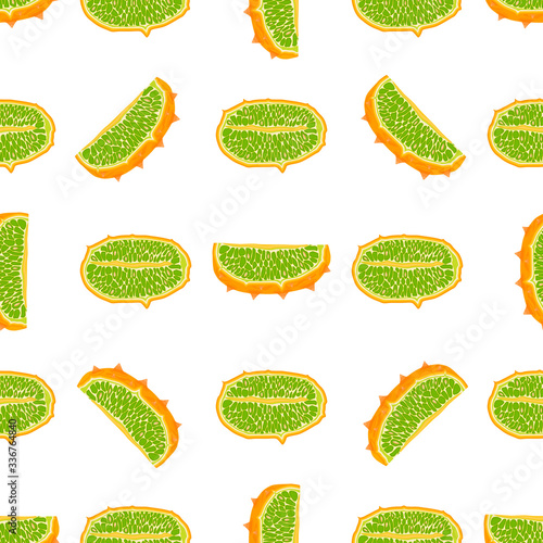 Illustration on theme big colored seamless kiwano