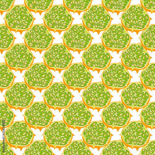 Illustration on theme big colored seamless kiwano