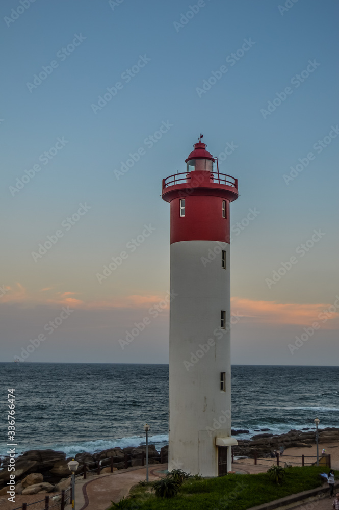 Umhlanga Lighthouse one of the world's iconic lighthouses in Durban north KZN South Africa