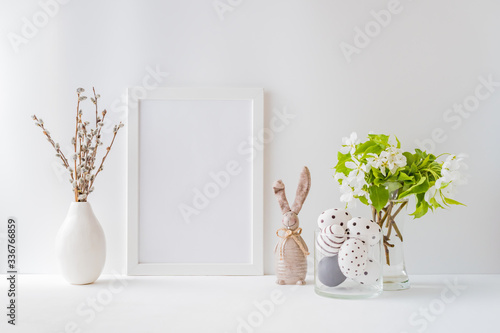 Photography Home interior with easter decor