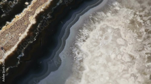video with grey agate rotation