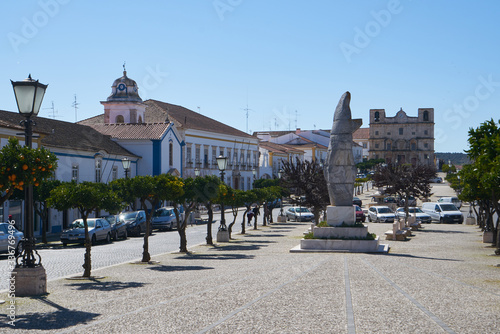 Vila vicosa main street in Alentejo, Portugal photo