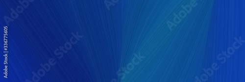 elegant artistic designed horizontal banner with midnight blue and strong blue colors. graphic with space for text or image. can be used as header or banner