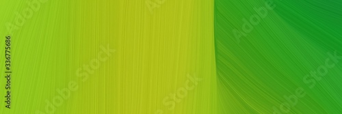 elegant modern horizontal header with yellow green, forest green and dark green colors. graphic with space for text or image. can be used as header or banner