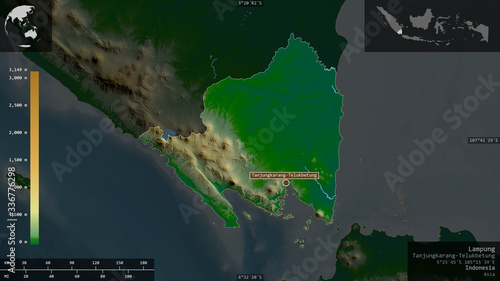 Lampung, Indonesia - composition. Physical