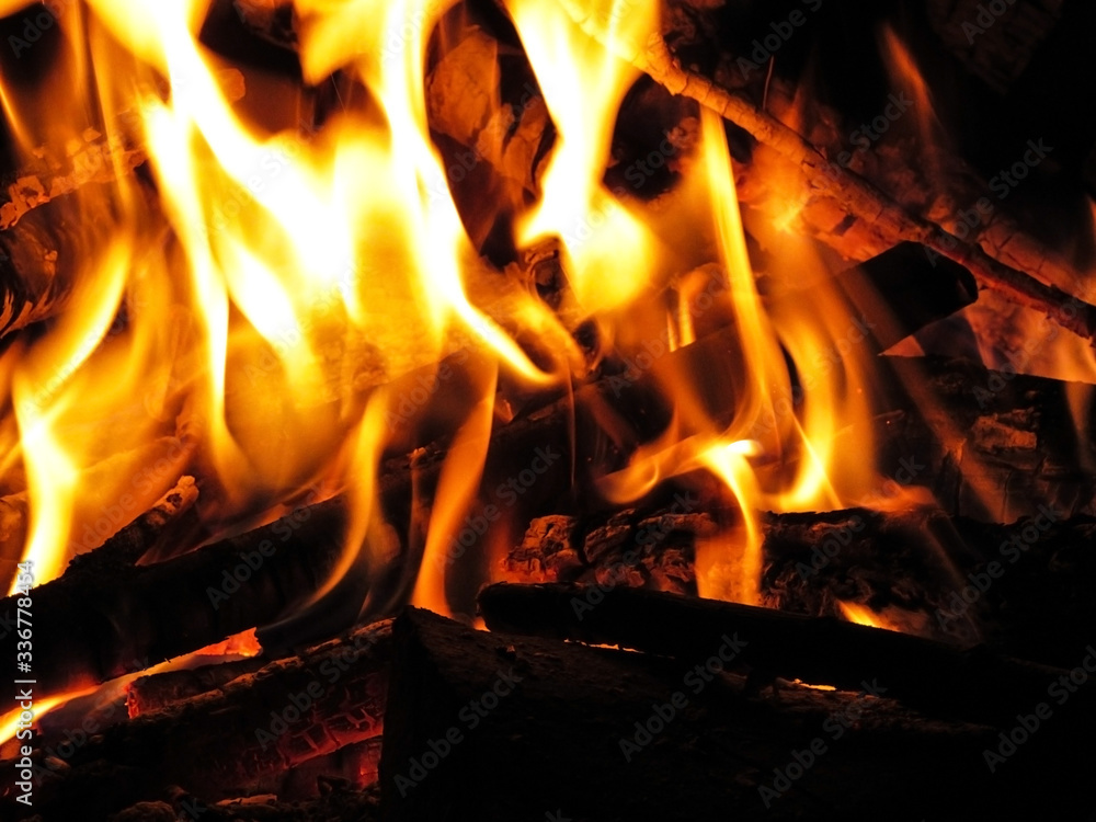 bonfire with branches at night in the forest. tongues of fire. flames of fire.
night fire bonfire with branches at night in the forest. tongues of fire. flames of fire.
night fire