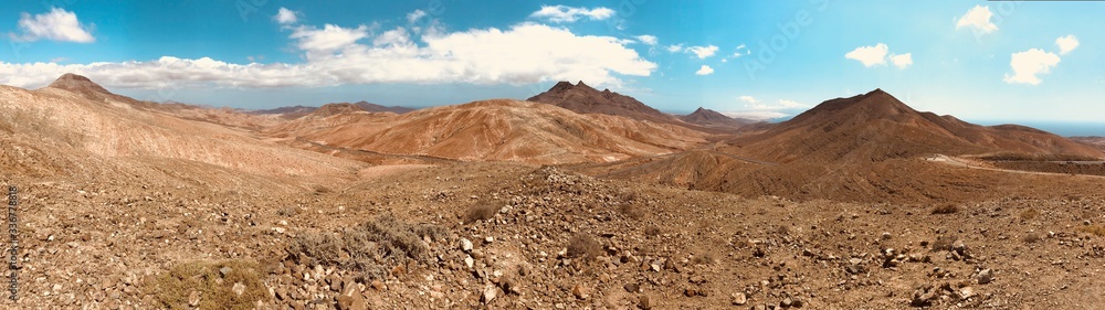 scenic desert with mountains