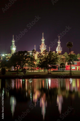 University Of Tampa At night