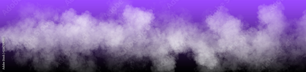 Smoke on the purple panoramic banner. Smoke on the purple panoramic banner.
