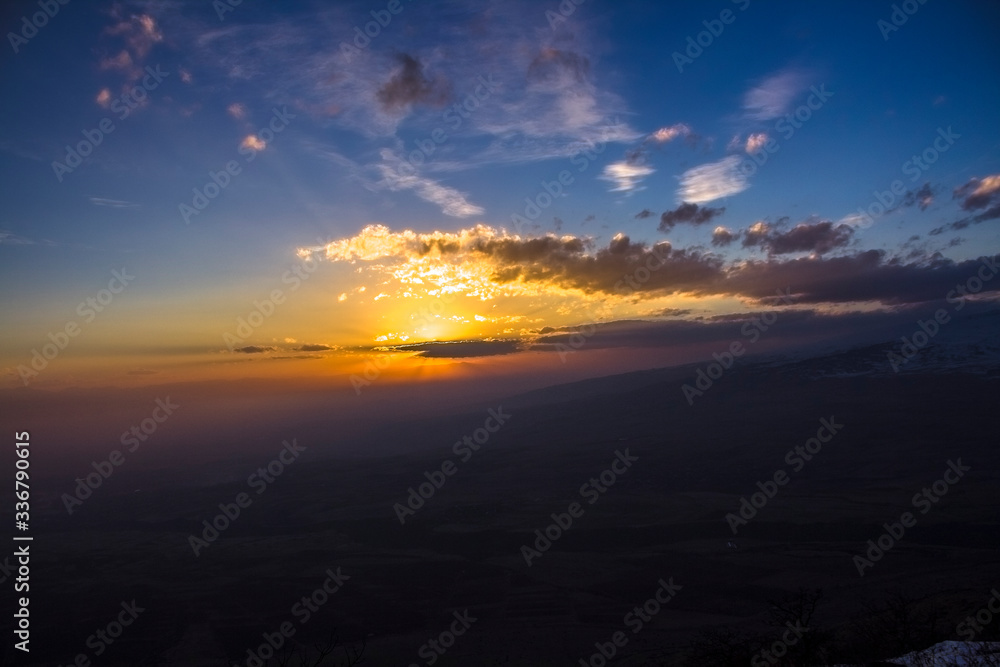 beautiful view from Mount Ara beautiful view from Mount Ara