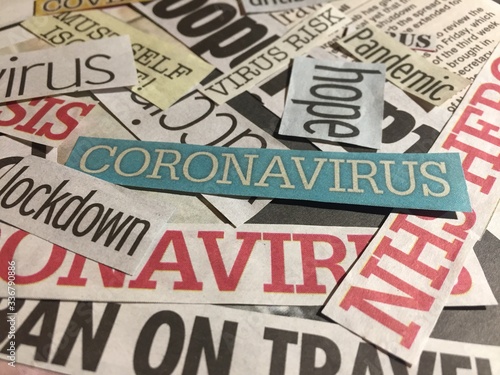 coronavirus headlines from newspapers UK  media collage 