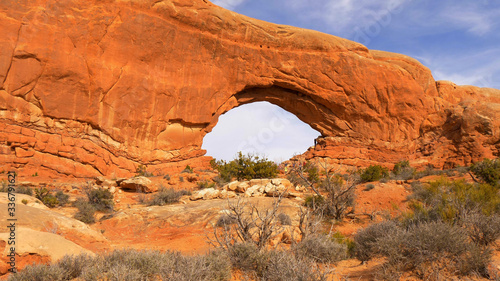 The holes in the rocks at Arches National Park - travel photography