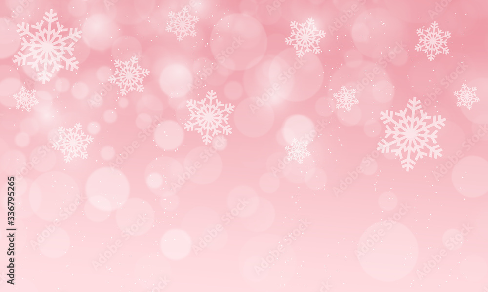 Winter christmas background with snowflakes Winter christmas background with snowflakes