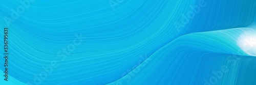 modern colorful header with deep sky blue, pale turquoise and strong blue colors. graphic with space for text or image. can be used as header or banner © Eigens