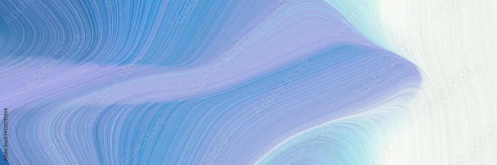 Fototapeta premium modern designed horizontal banner with light steel blue, light pastel purple and white smoke colors. graphic with space for text or image. can be used as header or banner