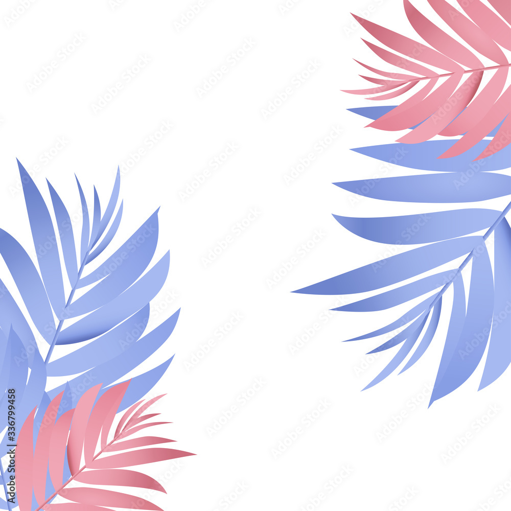 Pastel color leaf background, tropical jungle concept. Pastel color leaf background, tropical jungle concept.