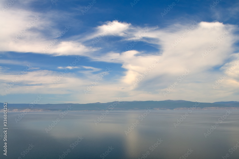 Picturesque clouds at Lake Baikal in eastern Siberia - Russia