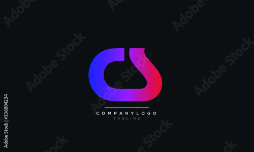 CS SC C S Letter logo alphabet monogram initial based icon design