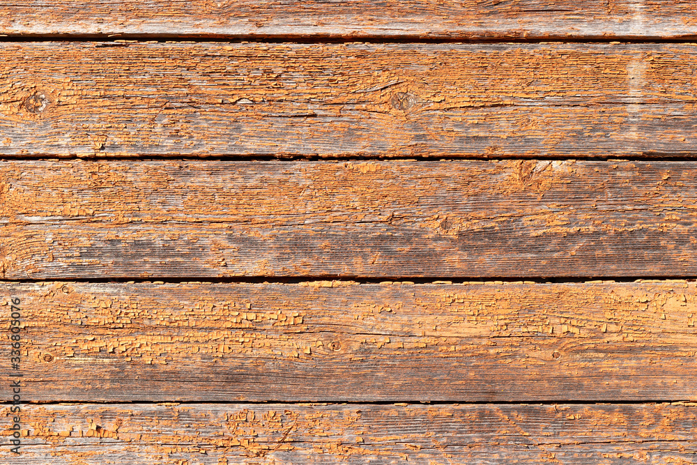 wooden background. cracked paint. rough, weathered surface wooden background. cracked paint. rough, weathered surface