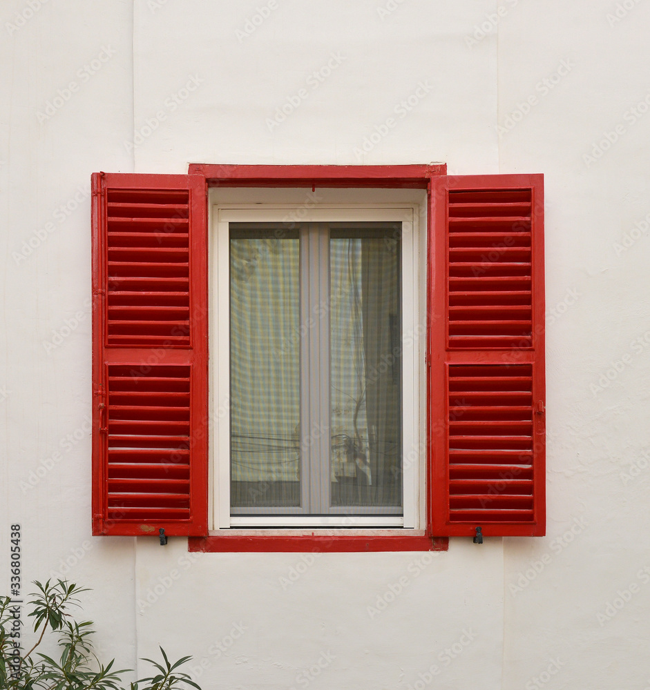 Window with shutters
