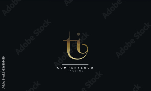 TI IT T I Letter logo alphabet monogram initial based icon design