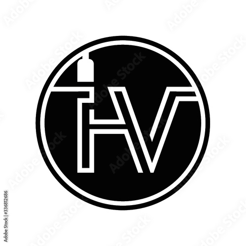 Logo design: letters I-V